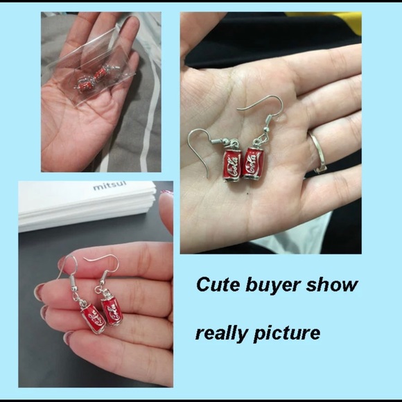 Coca Cola Earrings - Picture 4 of 5